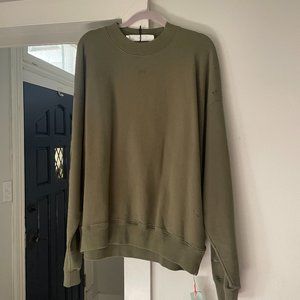 Off-White Rubber Arrows Crew Neck Green